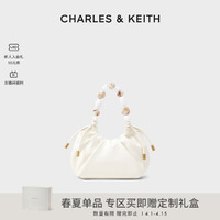 CHARLES & KEITH CHARLES＆KEITH波光露珠CK2-10270879柔软褶皱手提单肩水桶包女包