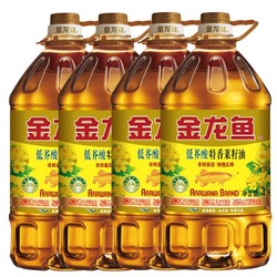 金龙鱼 低芥酸特香菜籽油4L*4桶非转基因物理压榨