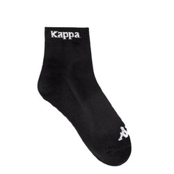 Kappa 卡帕 男士袜子男吸汗透气棉袜篮球足球跑步短筒袜休闲跑步袜子3双 黑/藏蓝/浅灰