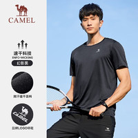 CAMEL 骆驼 运动T恤透气健身衣跑步体恤宽松速干衣短袖上衣夏季 J13BAXN002