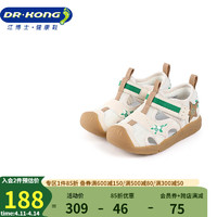 江博士学步鞋 夏季男女童包头舒适休闲潮流儿童凉鞋B14242W007米/绿 27 27(脚长约16.2-16.8)