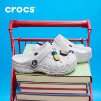crocs 卡骆驰 贝雅儿童洞洞鞋男女童户外包头沙滩鞋拖鞋/207013 白色-100