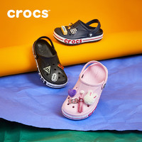 crocs 卡骆驰 贝雅卡骆班儿童洞洞鞋沙滩鞋男女童包头拖鞋\/207018 深蓝色-410