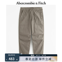 ABERCROMBIE & FITCH男装 24春日常休闲慢跑裤 358445-1 棕色 XL (180/98A)