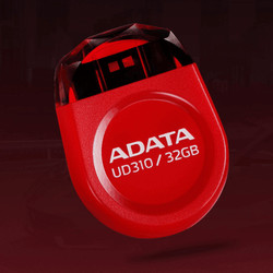 ADATA 威刚 纽扣迷你优盘UD310 32G 64G车载电视影音定制礼品防水优盘