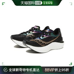 saucony 索康尼 日本直邮Saucony索康尼女士运动鞋黑色系带平底舒适休闲