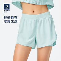 DECATHLON 迪卡侬 运动短裤夏季防走光女双层透气跑步裤健身瑜伽速干裤SAY3