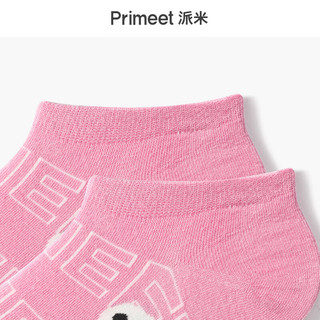 PRIMEET粉色袜子女短袜夏季薄款浅口低帮潮牌隐形船袜春秋款短筒棉袜 粉色短袜-五双装