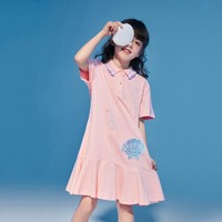 限尺码：Mini Peace 太平鸟童装女童夏清新POLO裙运动连衣裙