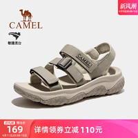 CAMEL 骆驼 户外凉鞋男士夏季新款溯溪涉水速干沙滩鞋防滑魔术贴运动鞋女