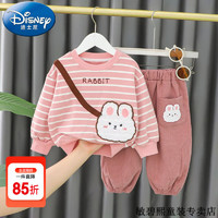 移动端：Disney 迪士尼 童装女童秋装套装儿童衣服女宝宝