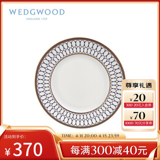 WEDGWOOD 威基伍德金粉年华午夜蓝餐盘骨瓷盘子欧式西餐菜盘餐具家用精致 金粉年华午夜蓝餐盘 1个 18cm