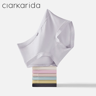 Clarkarida（1条装）女士内裤女生棉质亲肤无痕三角裤抑菌提臀少女中腰短裤 黑色（1条装） XL 120-140斤