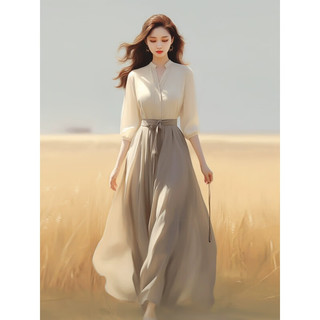 幻黛（HUANDAI）2024两气质韩版高端名媛洋气减龄衬衫女装套装轻奢感 长袖腰带款9028# S