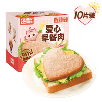 怡芽 爱心早餐肉40g*10片黑猪肉可替代三明治内午餐肉