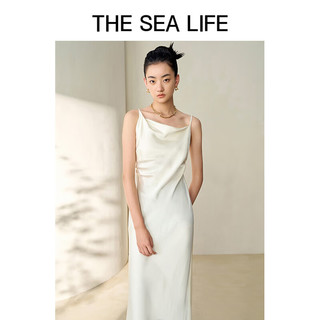 THE SEA LIFE 欧海一生 高级感连衣裙女24春季气质小香风-醋酸15205-1 冰淇淋色 S