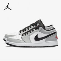 NIKE 耐克 AIR JORDAN 正代系列 Air Jordan 1 Low 男子篮球鞋 553558-030 烟灰白 40.5