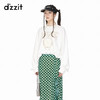 DZZIT地素镂空套头卫衣2024春季大落肩镂空时尚设计潮流女 白色 S