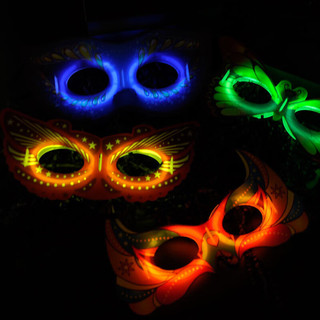 吕姆克荧光棒面具演唱会音乐节氛围道具儿童活动派对装饰3个装7511