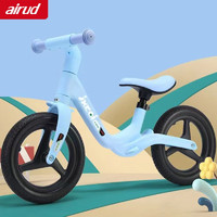 airud 平衡车2-6岁儿童滑步车无脚踏单车12寸滑行车169 蓝色12寸推荐身高85-120CM