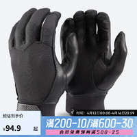 DECATHLON 迪卡侬 棒球打击手套真皮垒球成人防护防磨纯黑色XS-4354740