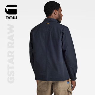 G-STAR RAW2024Waka男士春秋长袖外套行政夹克易打理耐穿D24295 藏蓝色 XL