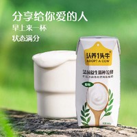 认养一头牛 风味酸牛奶 原味 200g*12盒*2箱