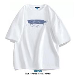 deerway德尔惠夏季男士宽松休闲短袖t恤男潮流运动t恤打底上衣