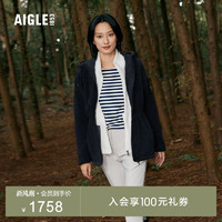 AIGLE 艾高 秋冬款POLARTEC户外保暖耐磨锁温全拉链抓绒衣外套女