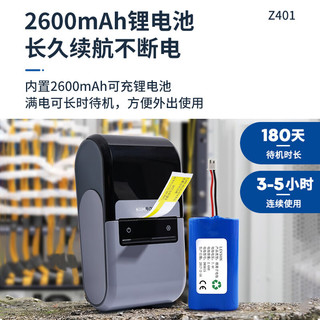 精臣Z401/M2高清版通信运维装线缆智能标签打印机 机房网线P刀型手持便携式不干胶条码机标签机 新机（M2+1个碳带）