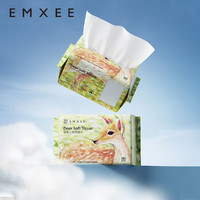 EMXEE 嫚熙 小鹿婴儿绵柔巾 80抽*4包