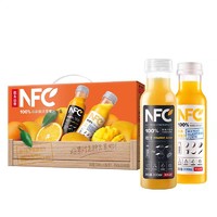 88VIP：农夫山泉 100%NFC果汁300ml*12(橙汁*6+芒果混合汁*6)