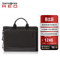 Samsonite 新秀丽 公文包上新男士手提电脑包商务通勤大容量黑色15.6英寸QR3*09002