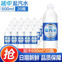 YANZHONG 延中 plus会员：延中 盐汽水 上海经典碳酸饮料饮品咸 600ml*20瓶 整装箱 喝到7月