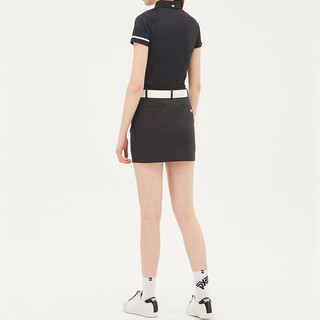 PXG 高尔夫服装女士短袖golf运动时尚春夏T恤polo衫透气速干上衣 PGMPW221721黑色 XS