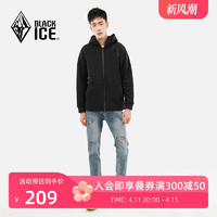 BLACKICE 黑冰 秋冬新品 黑冰户外运动连帽卫衣开衫卫衣加绒加厚休闲外套8991M