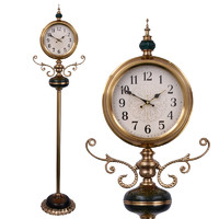 LISHIDA 力时达 美式复古大落地钟家用创意立钟时尚轻奢台钟客厅大气时钟地面钟表
