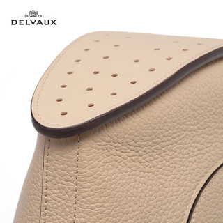 Delvaux24春夏女包女士手提包单肩腋下包Pin Hobo MM包包 季风棕