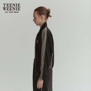 Teenie Weenie【UPF50+】小熊防晒衣女2024年夏季防紫外线学院风撞色外套女 灰色 155/XS