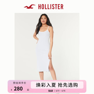 HOLLISTER24年春夏辣妹针织修身中长款吊带连衣裙女 358535-1 浅蓝色 L (165/100A)