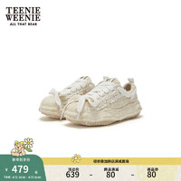 Teenie Weenie小熊2024年早春小香风板鞋学院风厚度增高鞋女鞋 象牙白 38