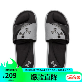 安德玛 UNDERARMOUR）春夏Ignite VI男子休闲运动拖鞋3022711 黑色002 40