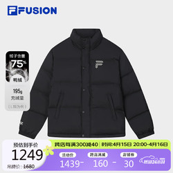 FILA 斐乐 FUSION斐乐潮牌羽绒服女2023冬情侣保暖外套男