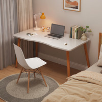 普派 实木书桌家用电脑桌 简易小桌子