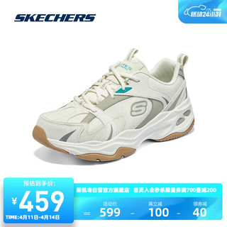 SKECHERS 斯凯奇 男士时尚休闲老爹鞋894266 自然色/NAT 42