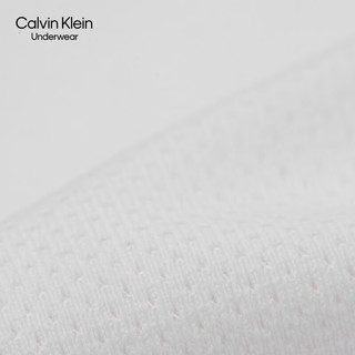 Calvin Klein 内衣【明星同款】24春夏男士提花透气网眼低腰防夹臀内裤NB380 WF5-月光白 L