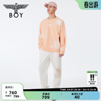 BOY LONDON24春夏男女同款长裤侧边logo印花时尚休闲裤N15006 白色 L