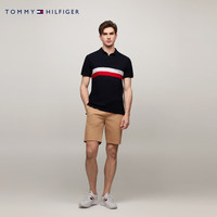 TOMMY HILFIGER 春夏男纯棉珠地网眼修身POLO衫78JA240