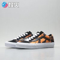 VANS 范斯 烽火体育 VANS STYLE 36虎年黑白虎纹低帮男女休闲帆布板鞋 VN0A3DZ3WHT VN0A3DZ3ORA  35