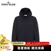 STONE ISLAND 石头岛 791561620 拉链长袖连帽卫衣 黑色 L